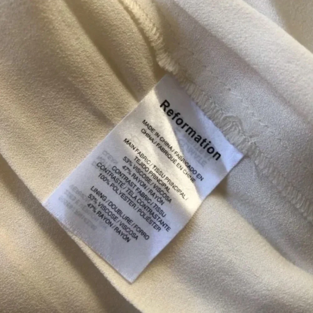 BEST Reformation Kairo Midi Dress - Ivory Off White Bridal Wedding Event Sz12 - Picture 7 of 11